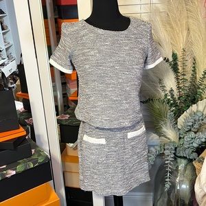 Zara two piece tweed skirt set